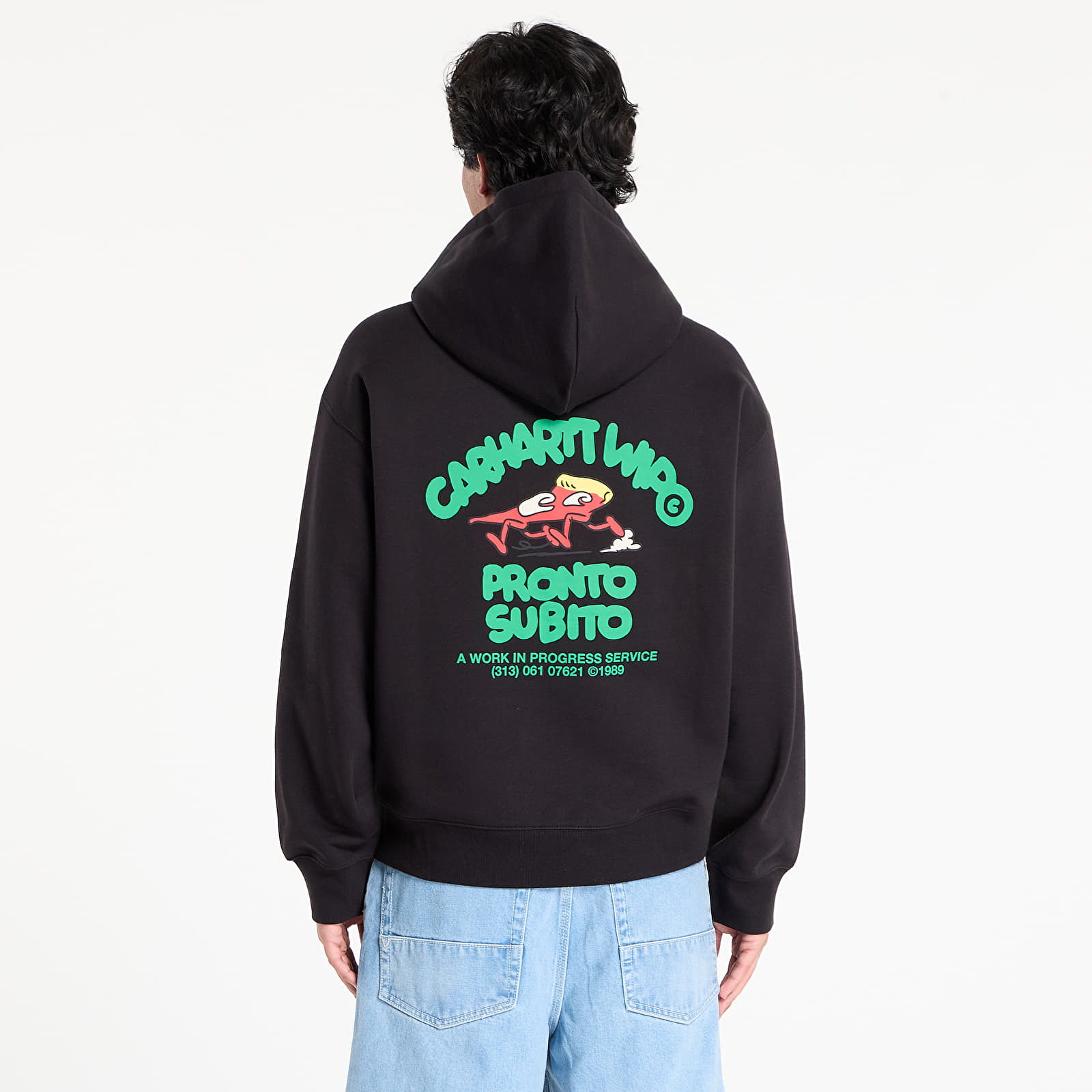 Hoodies voor heren Carhartt WIP Hooded Pronto Sweat Jacket Black
