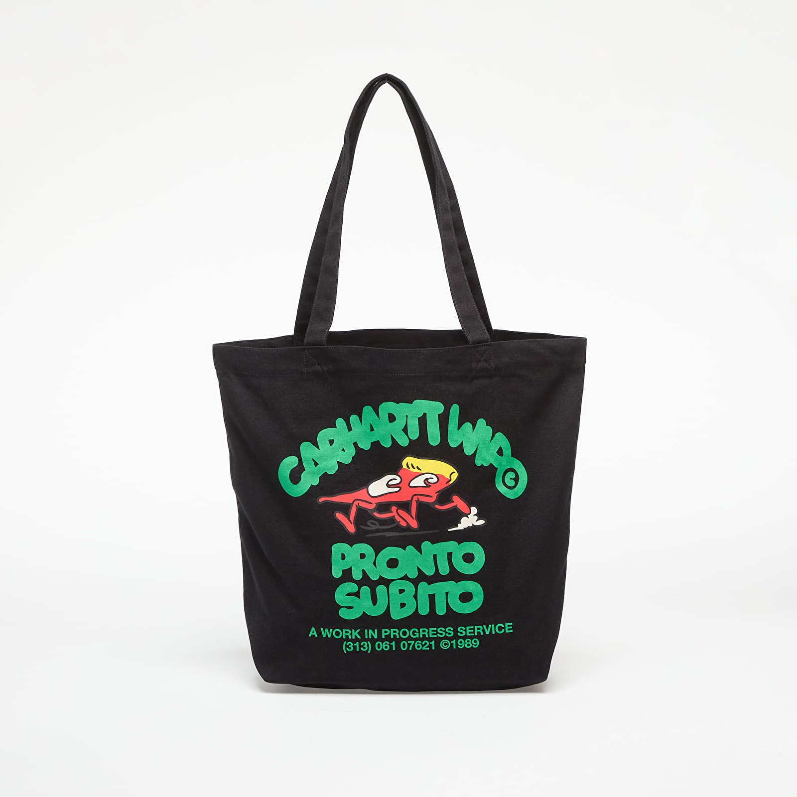 Umhängetaschen Carhartt WIP Canvas Graphic Tote Pronto Print/ Black