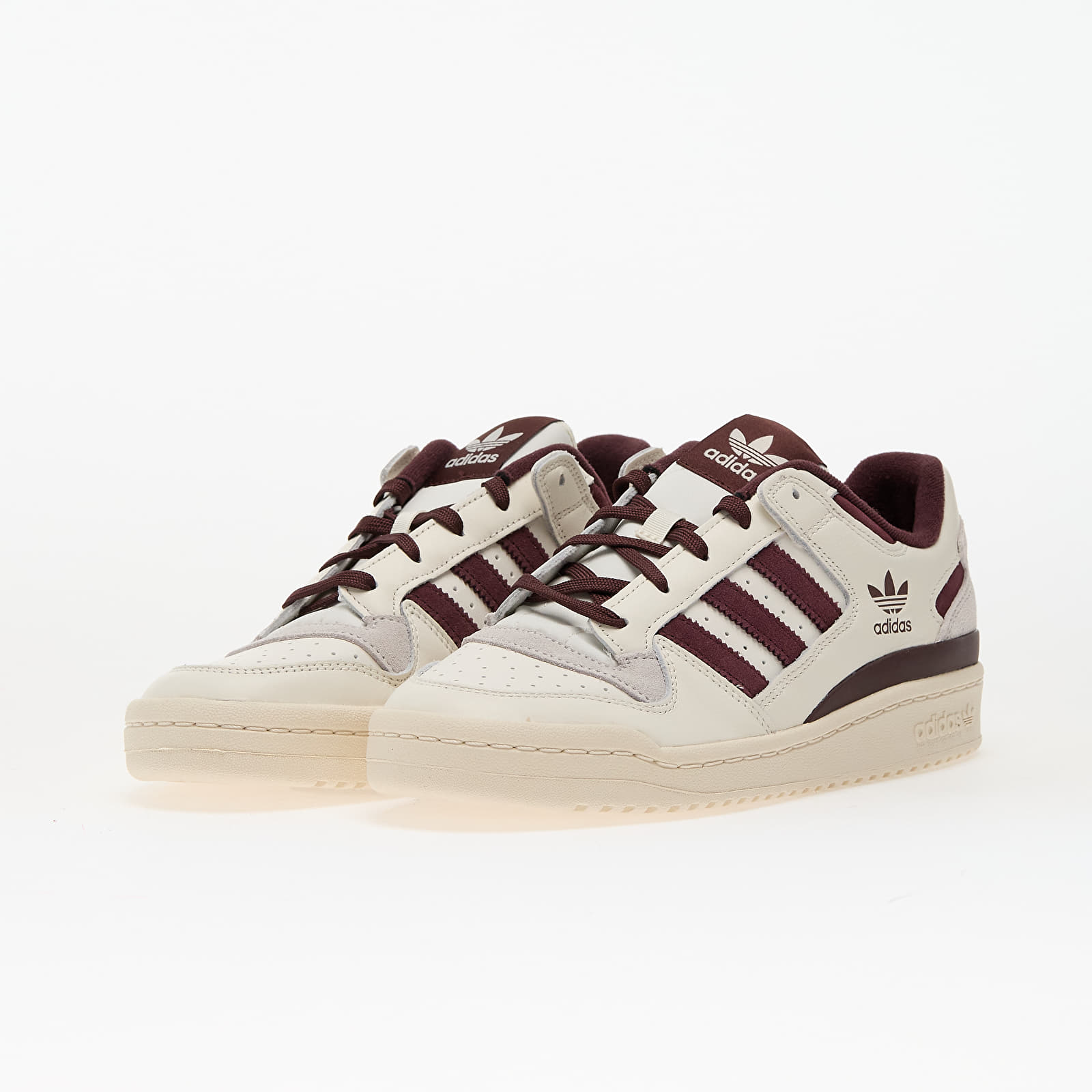 Herenschoenen adidas Forum Low Cl Cloud White/ Aura Ruby/ Wonder White