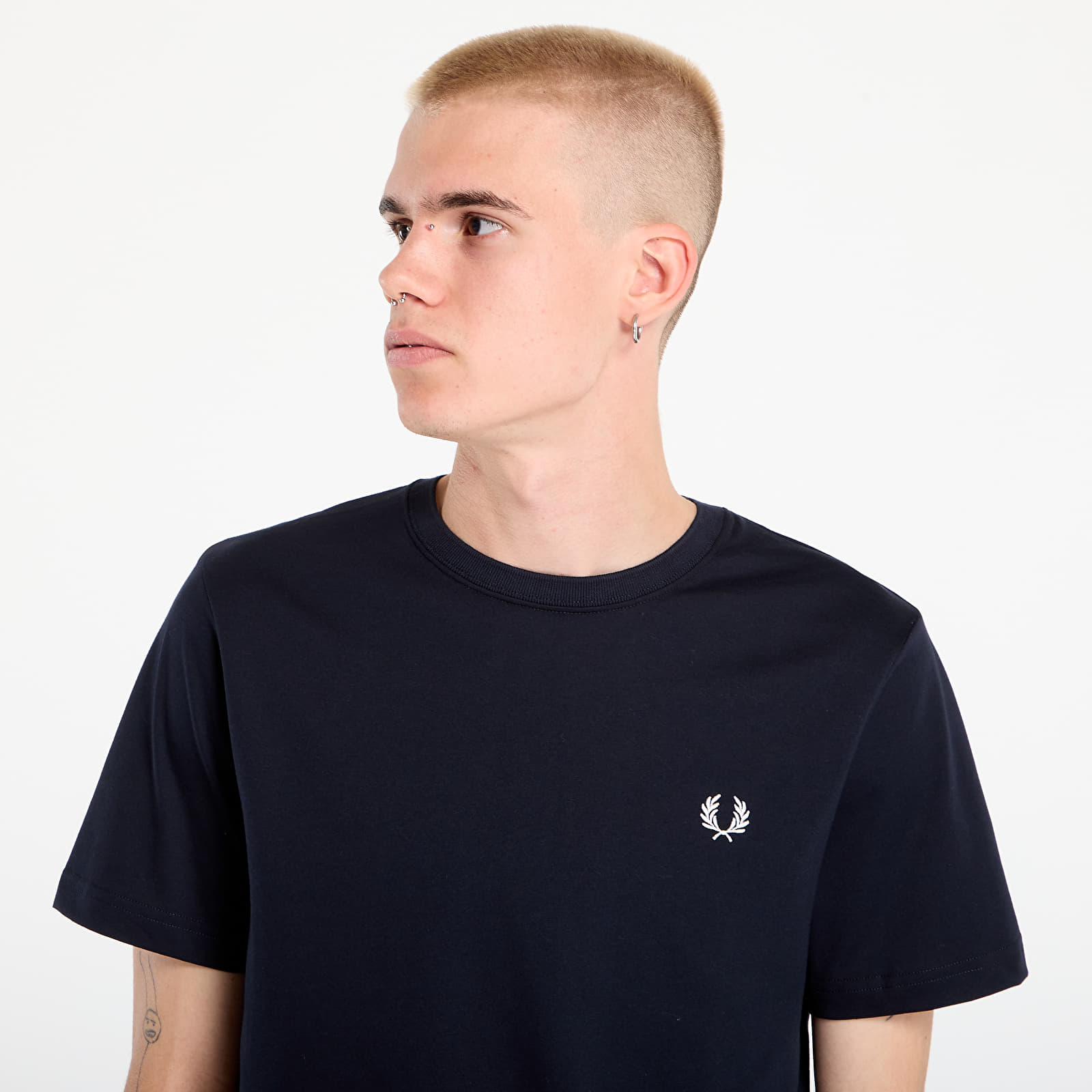 Camisetas de hombre FRED PERRY Crew Neck T-Shirt UNISEX Navy