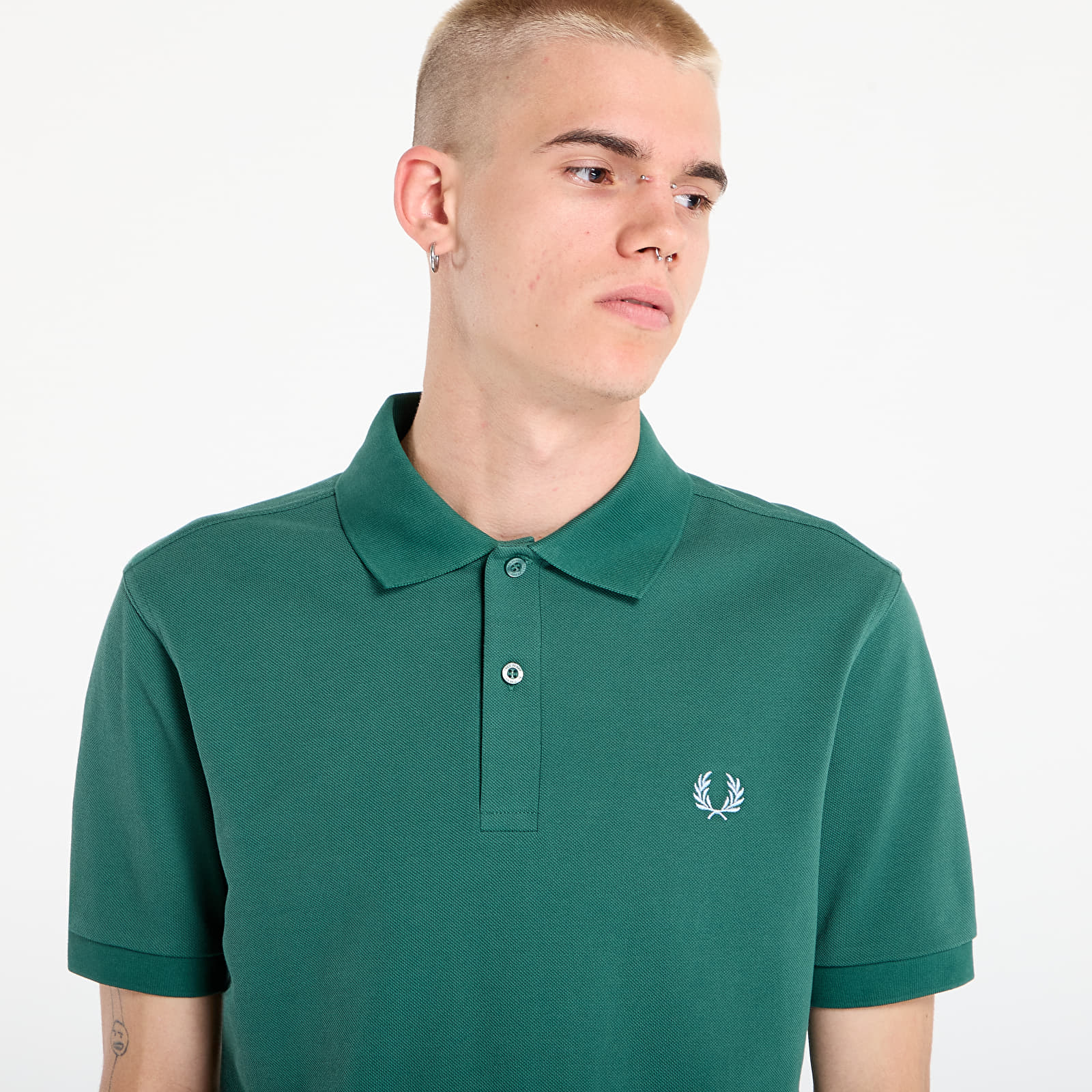 T-Shirts Männer FRED PERRY The Fred Perry Shirt Sprtgrn/ Trackblu
