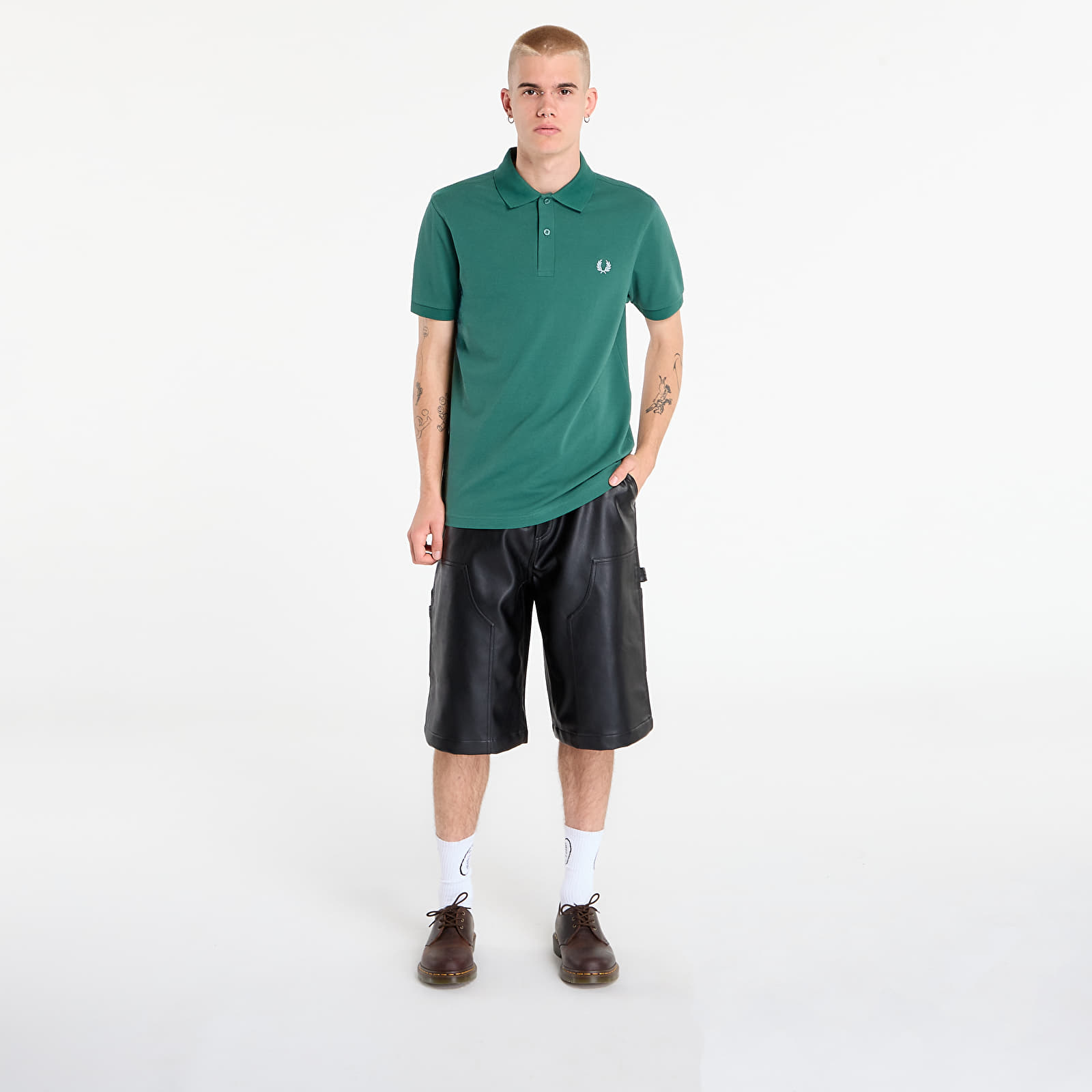 T-Shirts Männer FRED PERRY The Fred Perry Shirt Sprtgrn/ Trackblu