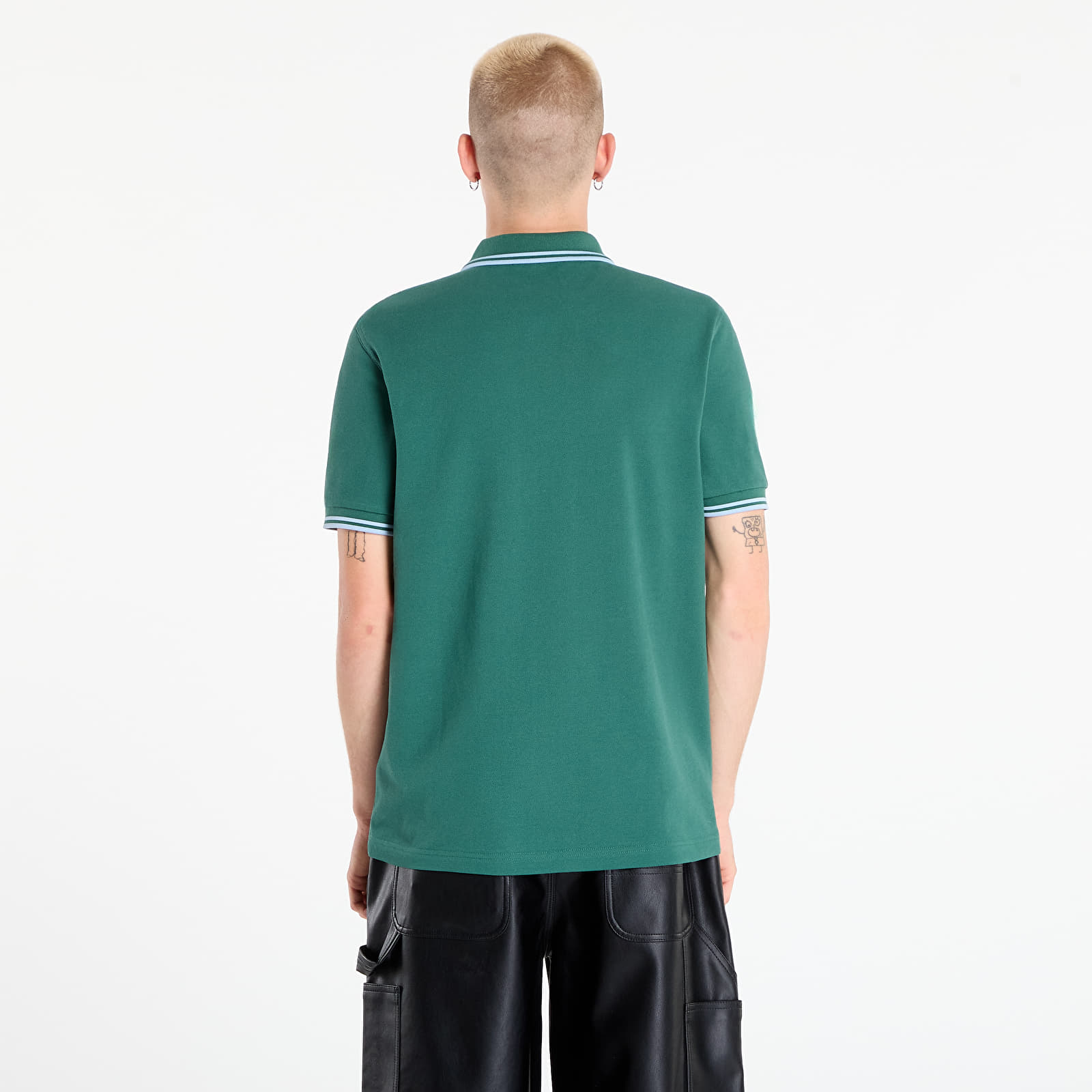 Camisetas de hombre FRED PERRY Twin Tipped Fred Perry Shirt Sport Green /Track Blue /Track Blue