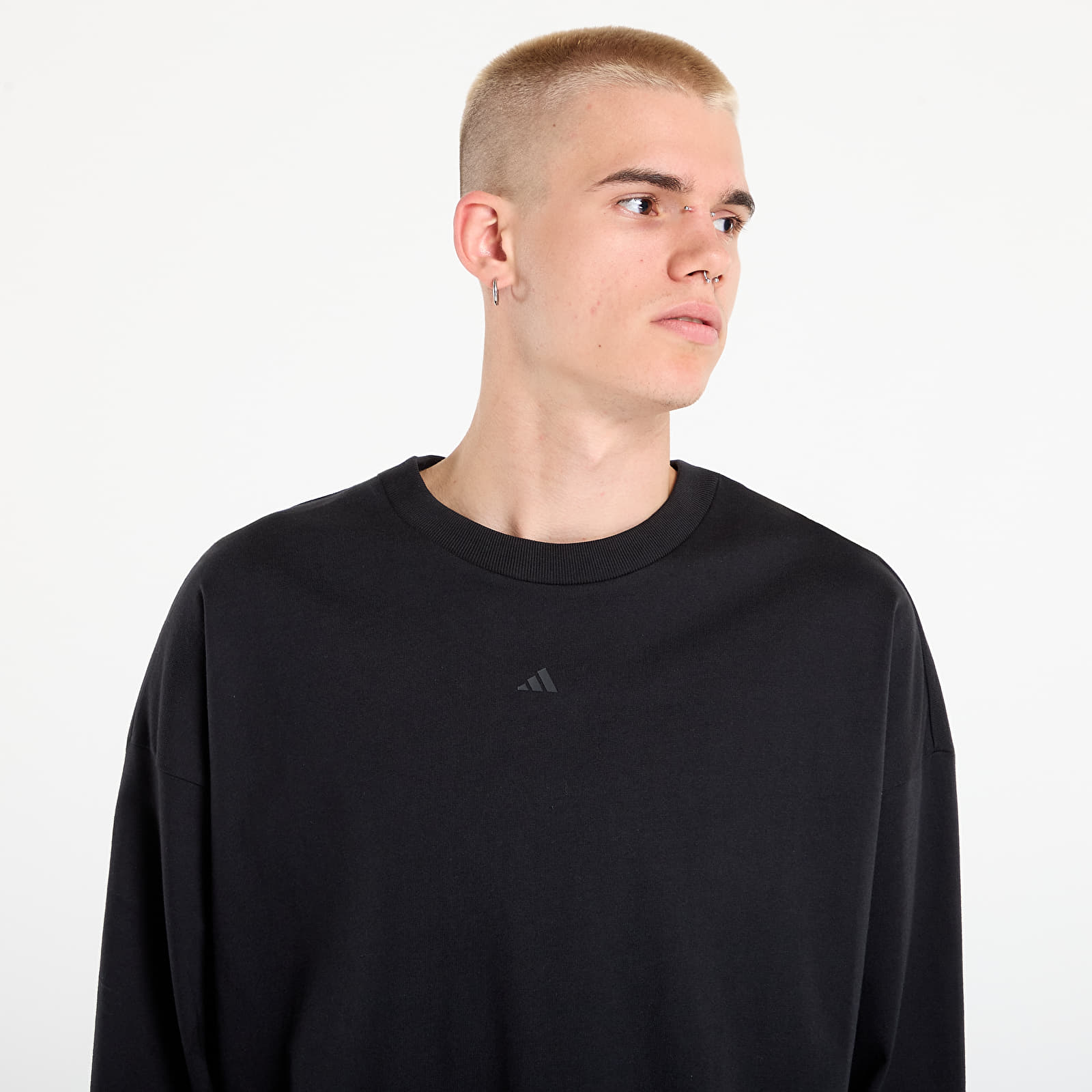 T-Shirts Männer adidas Basketball Long Sleeve Tee (Gender Neutral) Black