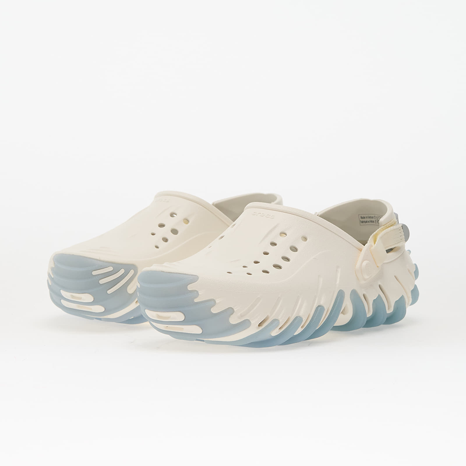 Miesten lenkkarit ja kengät Crocs Echo Icey RO Clog Chalk