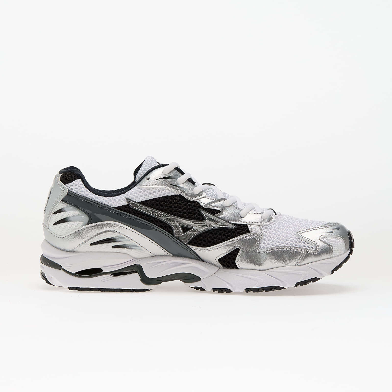 Men's sneakers and shoes Mizuno Wave Rider 10 White/ Silver/ Black