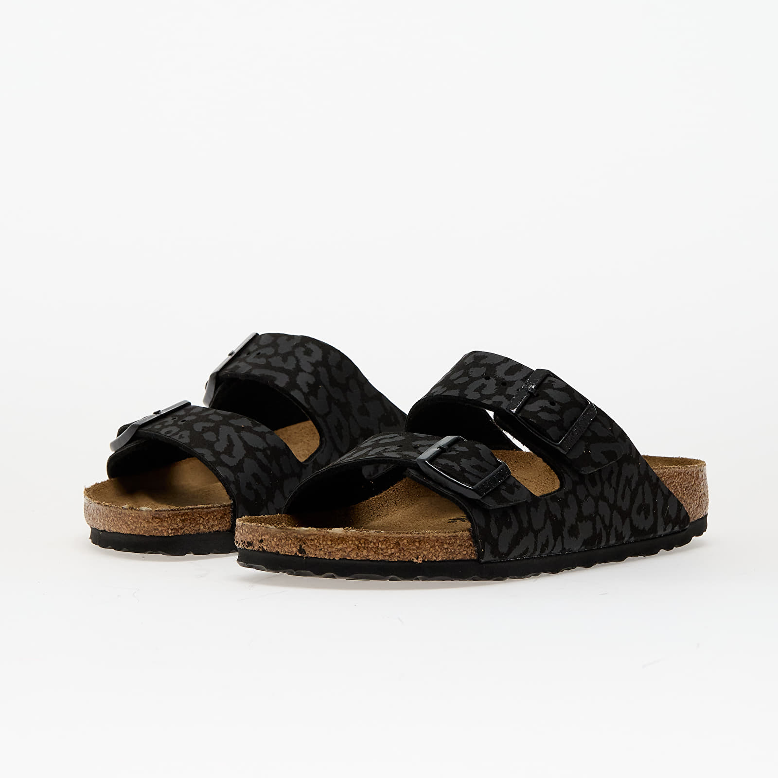 Women's sneakers and shoes Birkenstock Arizona BS Synthetik Syn Leo Black