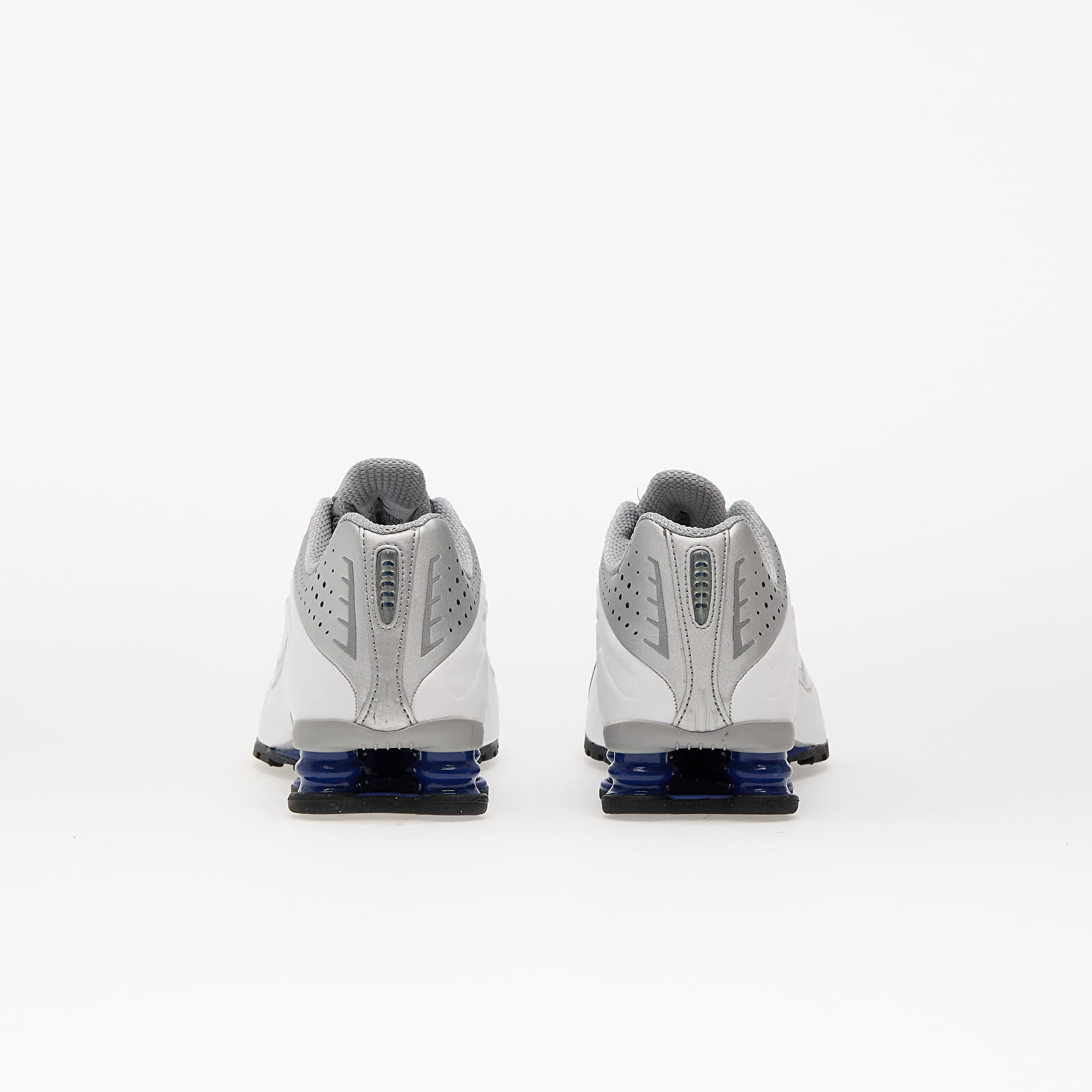 Turnschuhe und Schuhe für Männer Nike Shox R4 White/ White-Mtlc Silver-Deep Royal Blue-Black