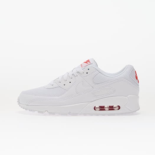 Nike Air Max 90 White/ White-Lt Crimson