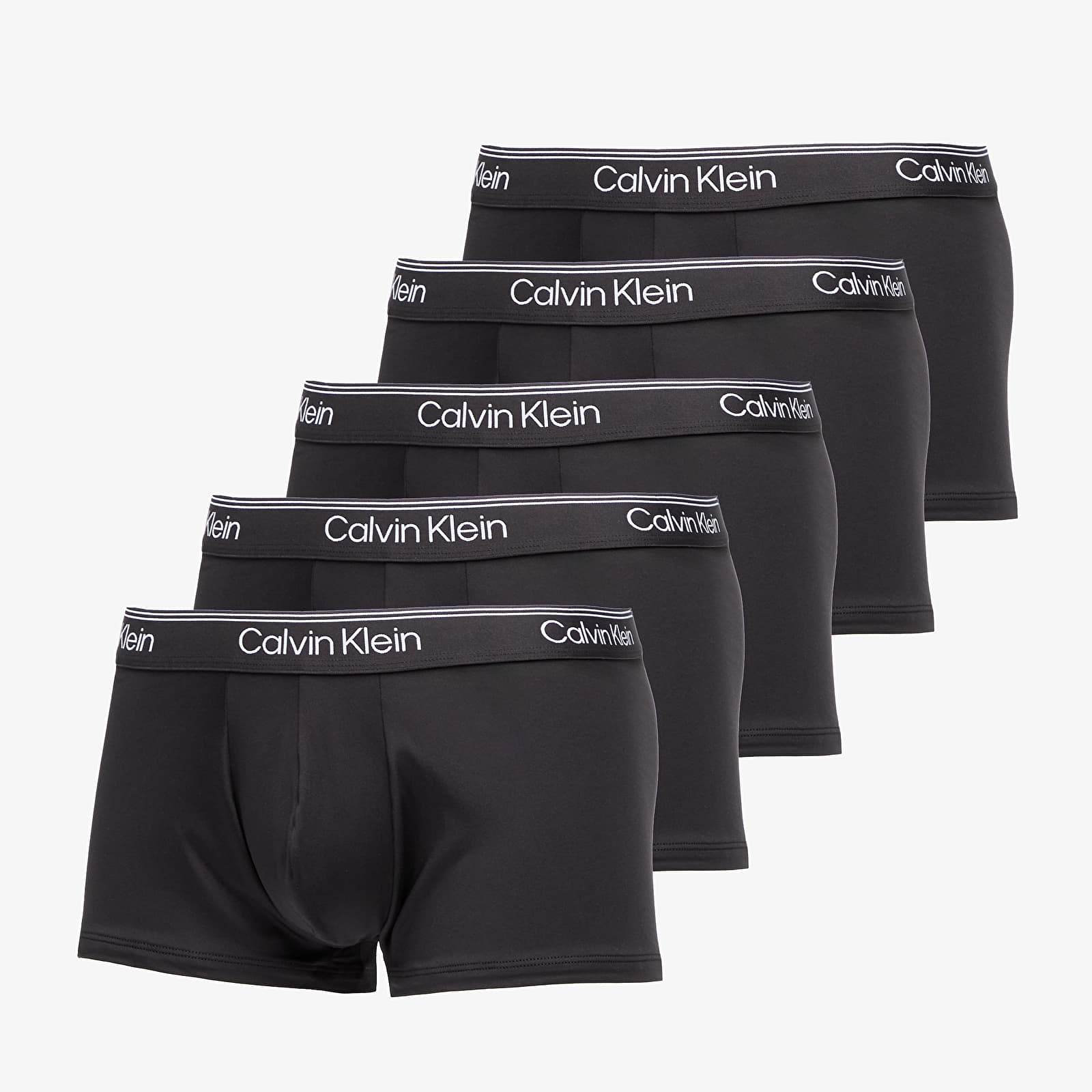 Boxershorts für Männer Calvin Klein Microfiber Stretch Low Rise Trunk 5-Pack Black