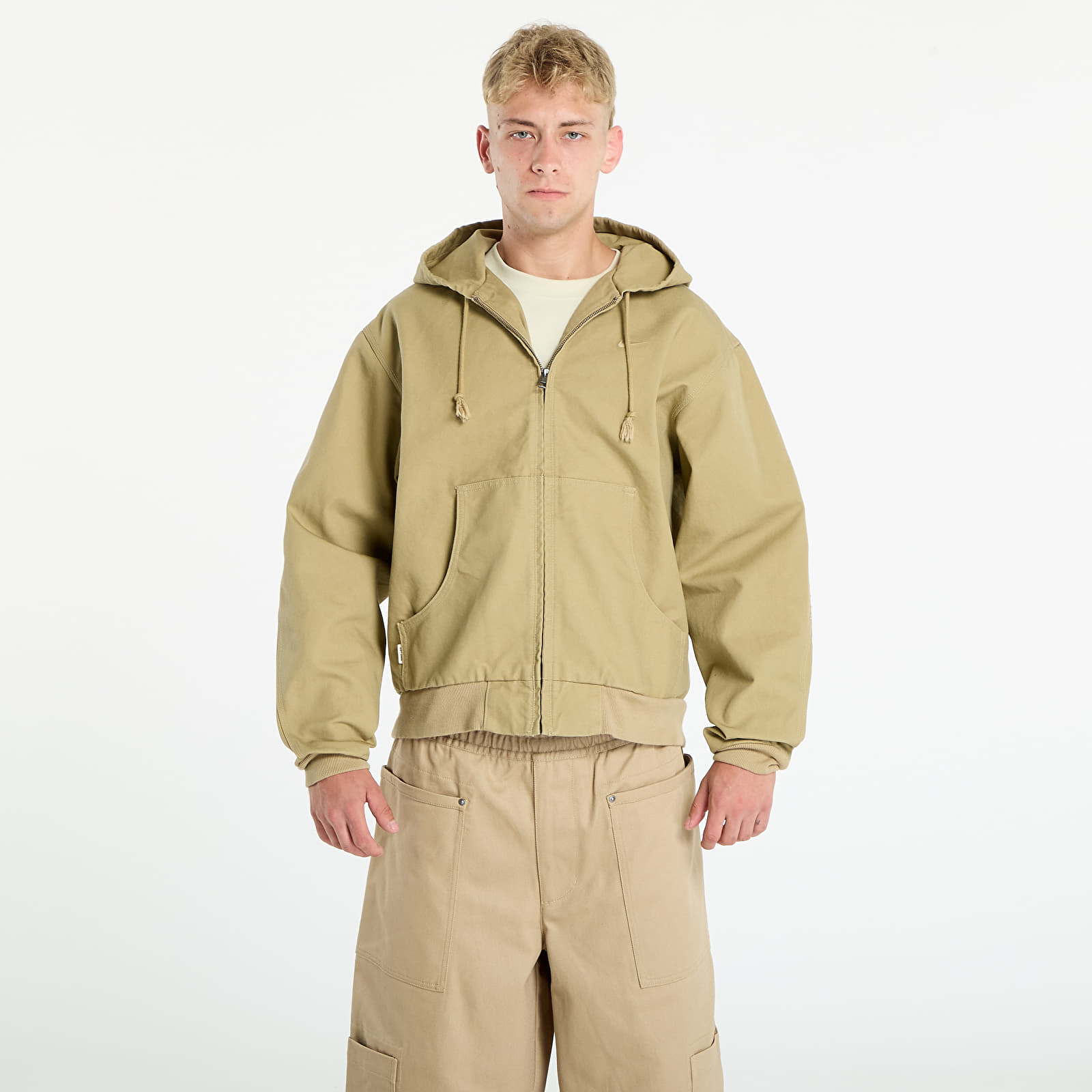 Men's jackets Nike Life Men's Full-Zip Unlined Jacket Parachute Beige/ Parachute Beige