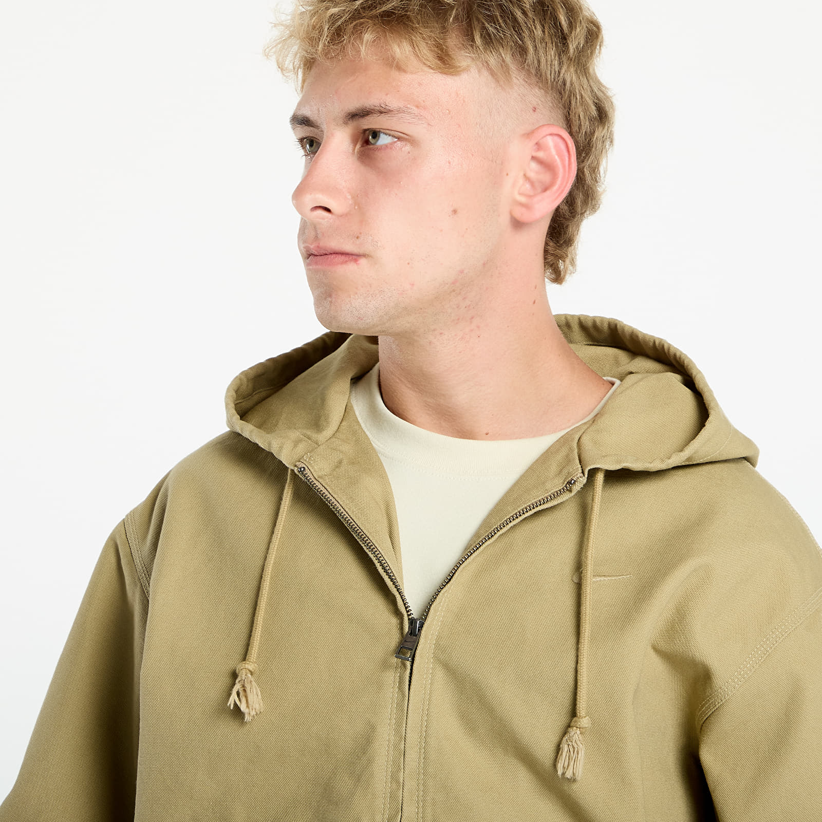 Men's jackets Nike Life Men's Full-Zip Unlined Jacket Parachute Beige/ Parachute Beige
