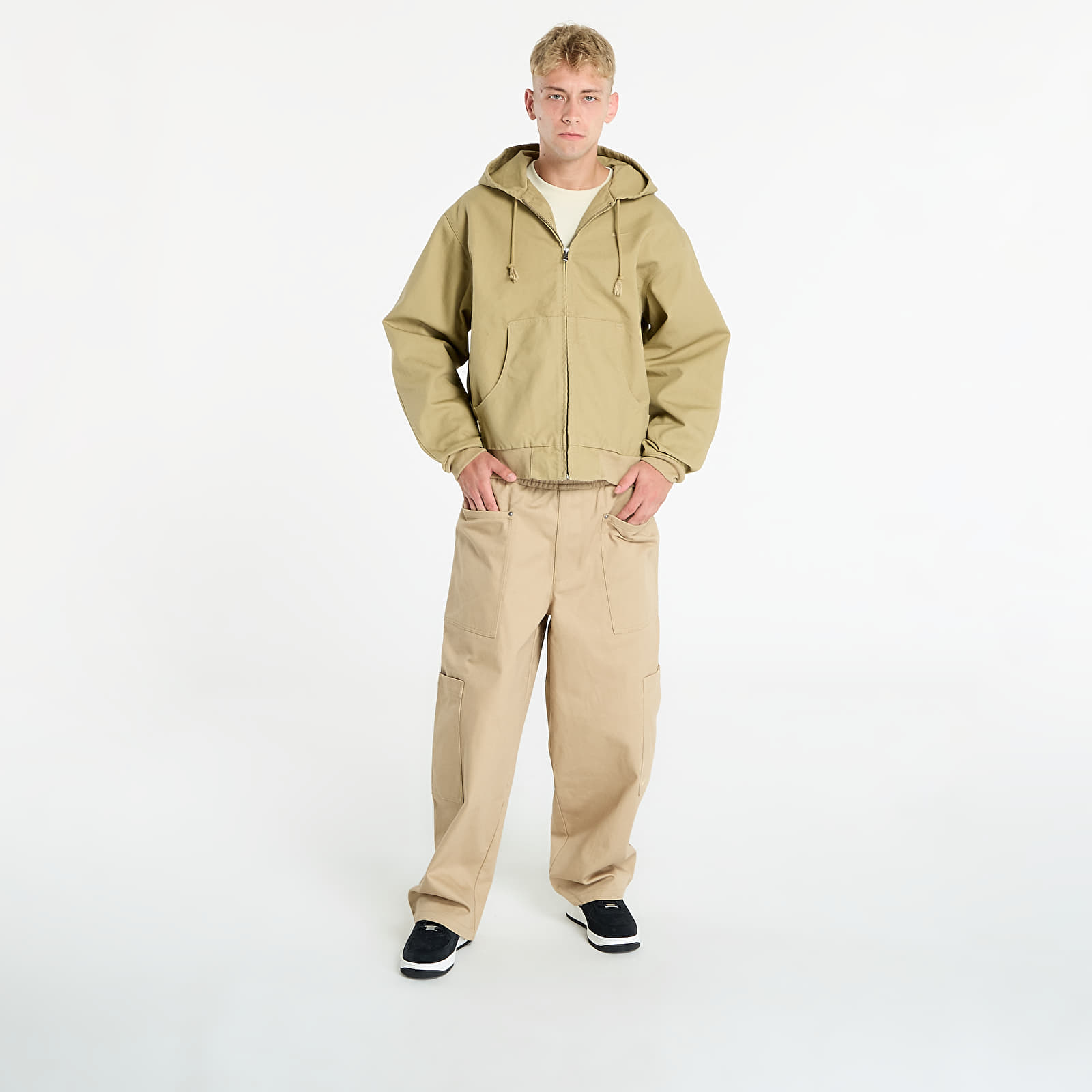 Men's jackets Nike Life Men's Full-Zip Unlined Jacket Parachute Beige/ Parachute Beige