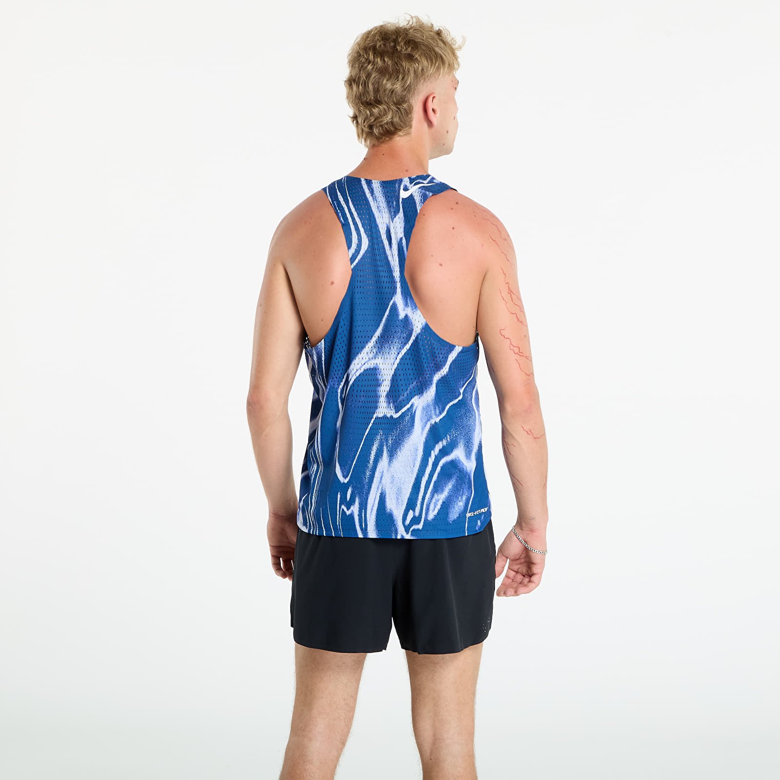 Camisetas de tirantes Nike AeroSwift Coastal Blue/ White