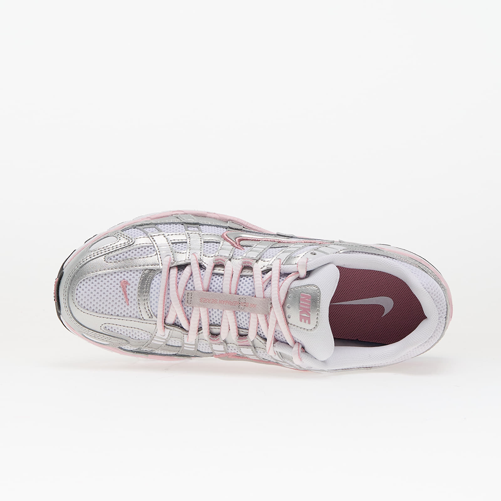 Chaussures et baskets femme Nike W P-6000 White/ Metallic Silver-Elemental Pink-Black
