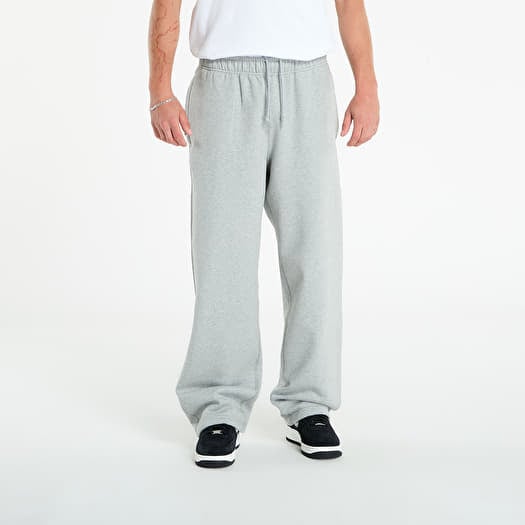 Verryttelyhousut Nike Solo Swoosh Men's Fleece Open-Hem Pants Dk Grey Heather/ Lt Smoke Grey/ White
