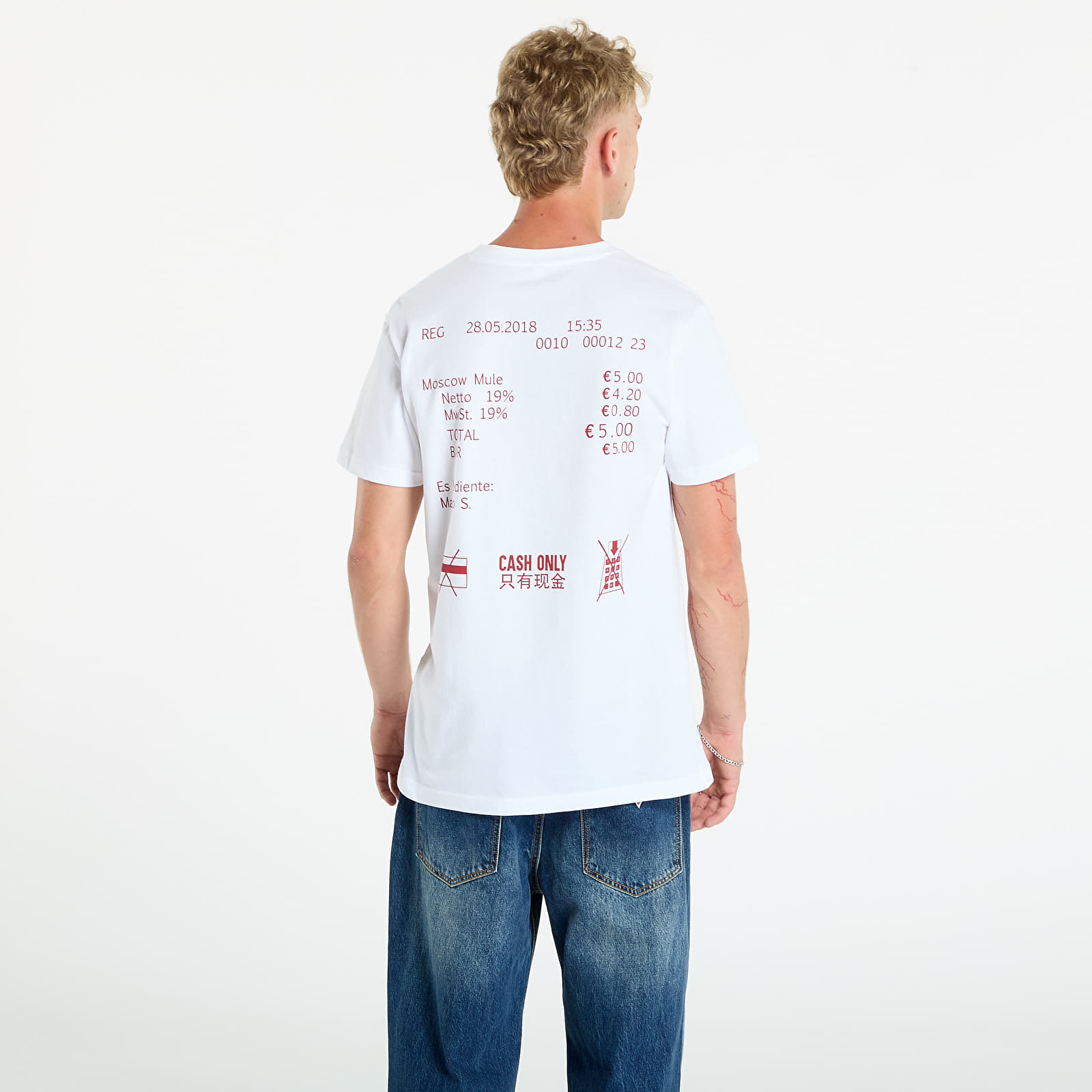T-shirts Urban Classics Cash Only Tee White