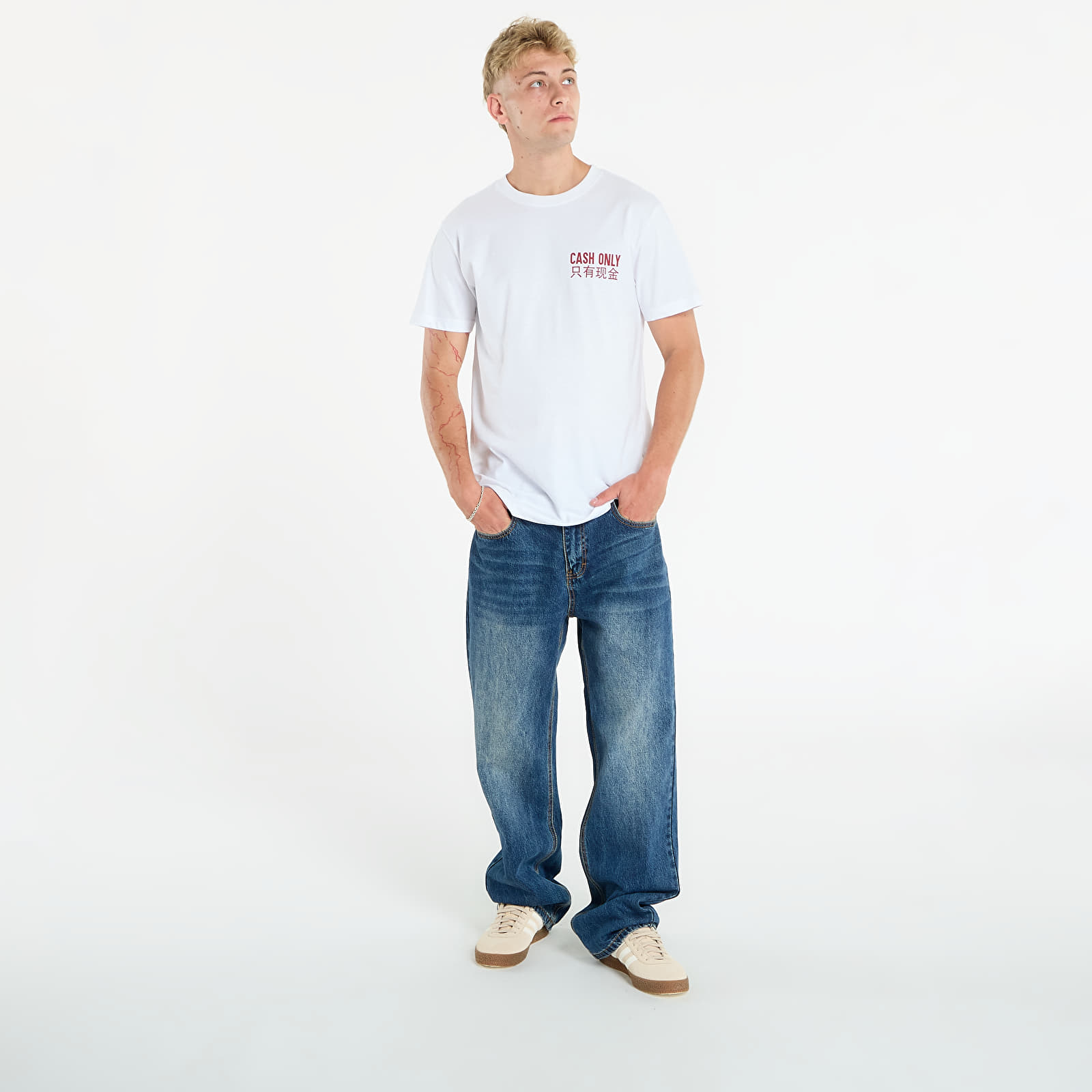 T-shirts Urban Classics Cash Only Tee White