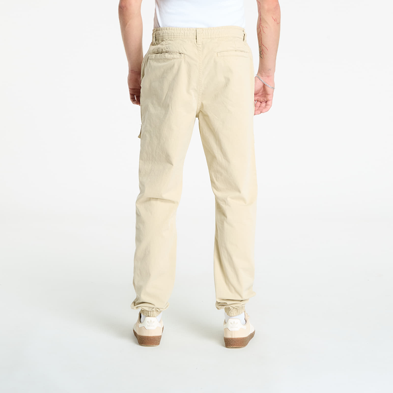 Карго панталони Urban Classics Front Pocket Cargo Jogging Pants Beige