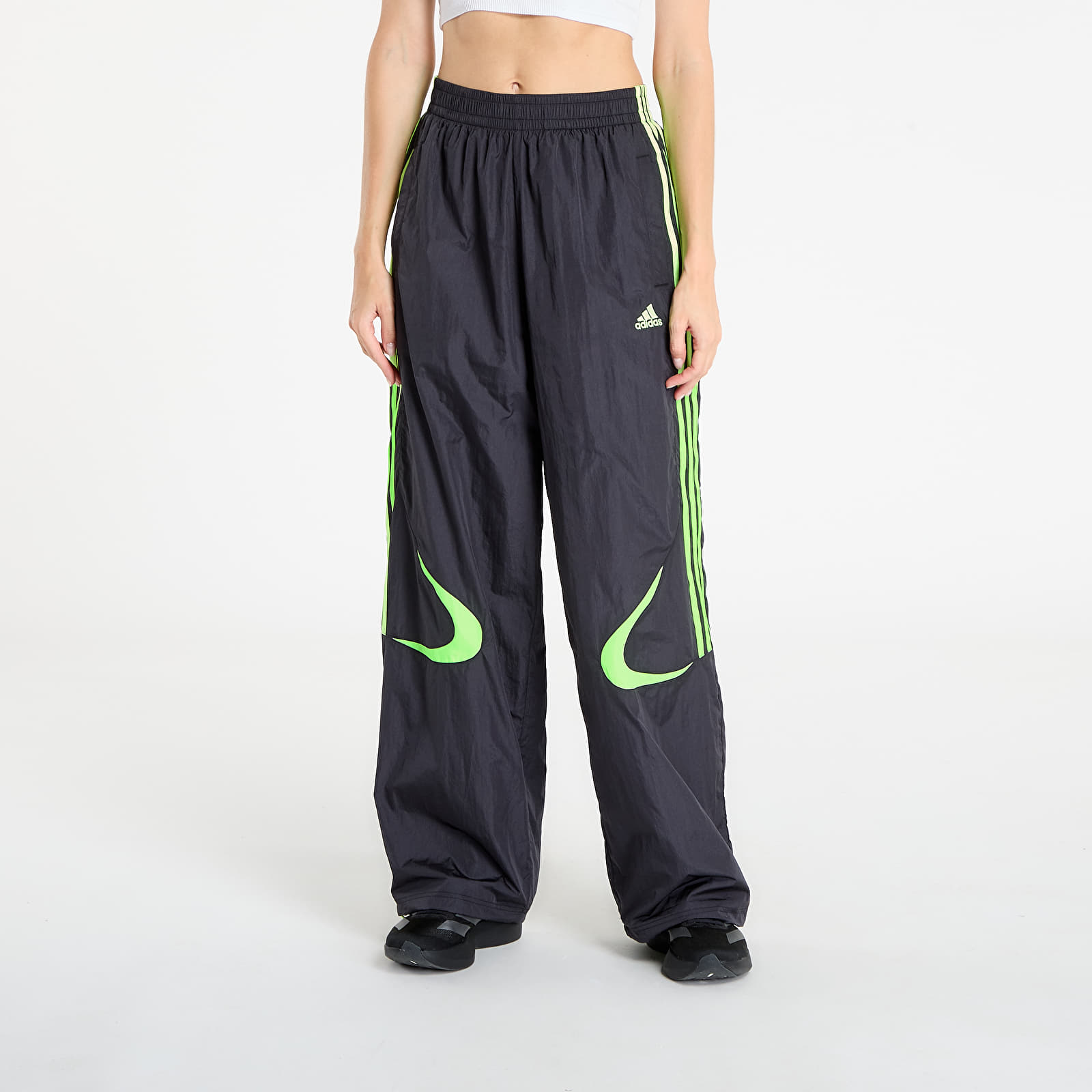 Hosen für Frauen adidas Teamgeist Adicolor Oversized Track Tracksuit Bottoms Black