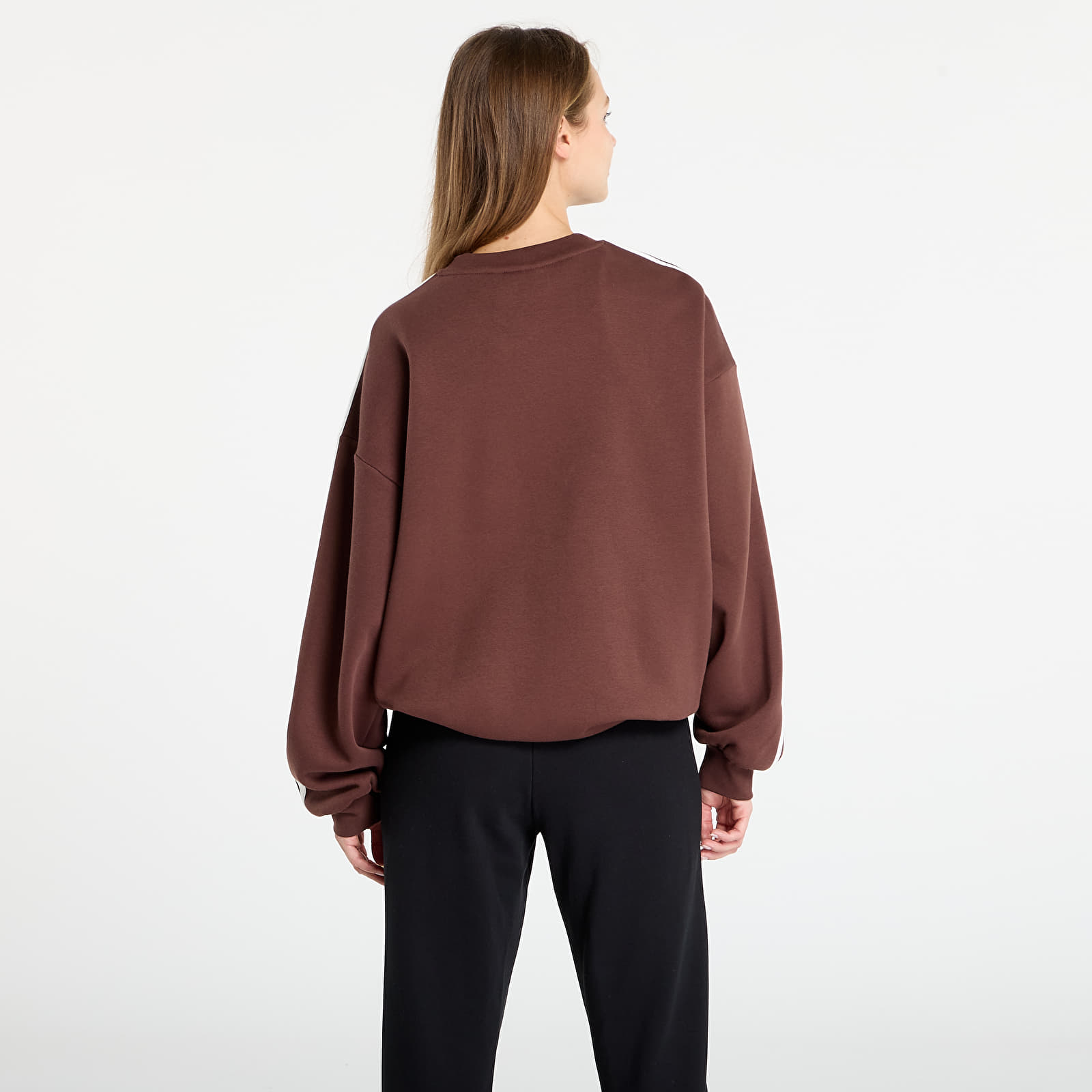 Kapuzenpullover und Sweatshirts für Männer adidas Adicolor Oversized Crew Sweatshirt Auburn