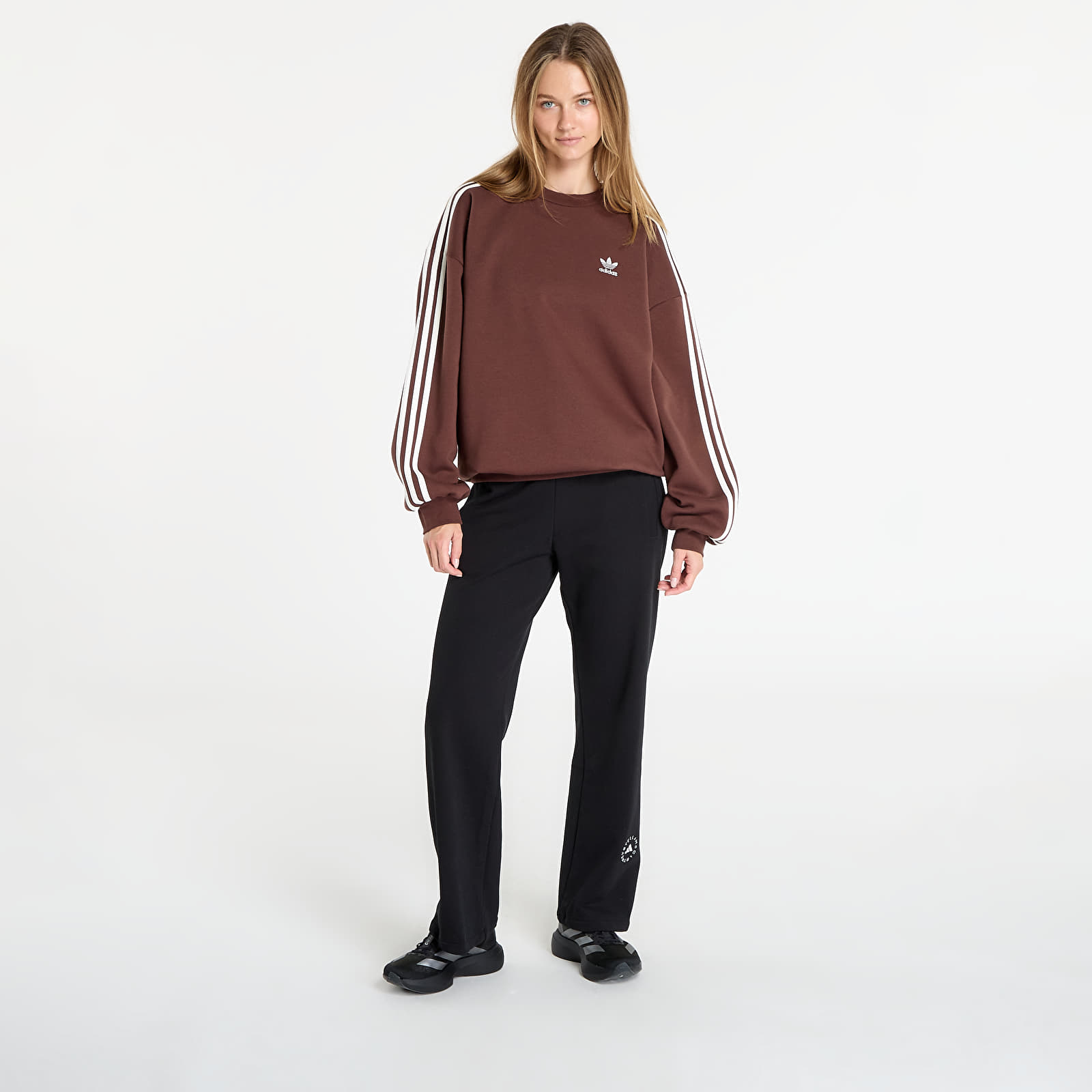 Kapuzenpullover und Sweatshirts für Männer adidas Adicolor Oversized Crew Sweatshirt Auburn