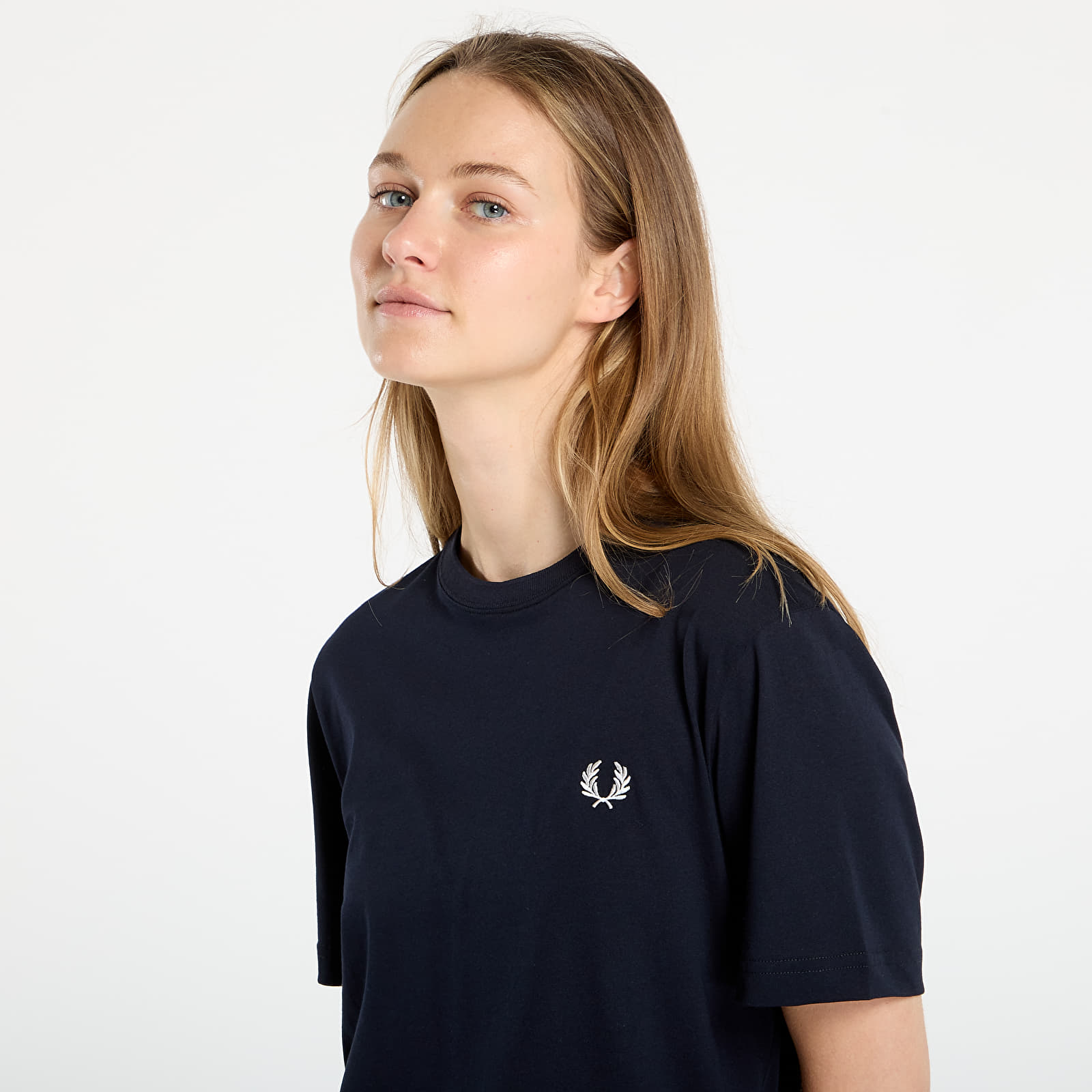 Camisetas de hombre FRED PERRY Crew Neck T-Shirt UNISEX Navy