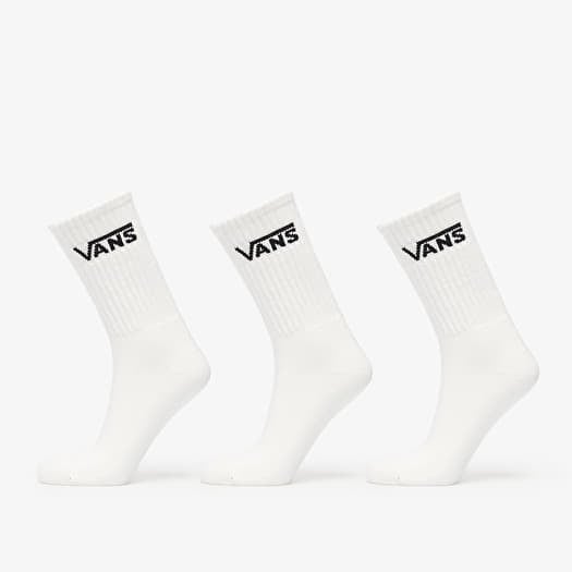Vans Classic Crew Socks 3-Pack White