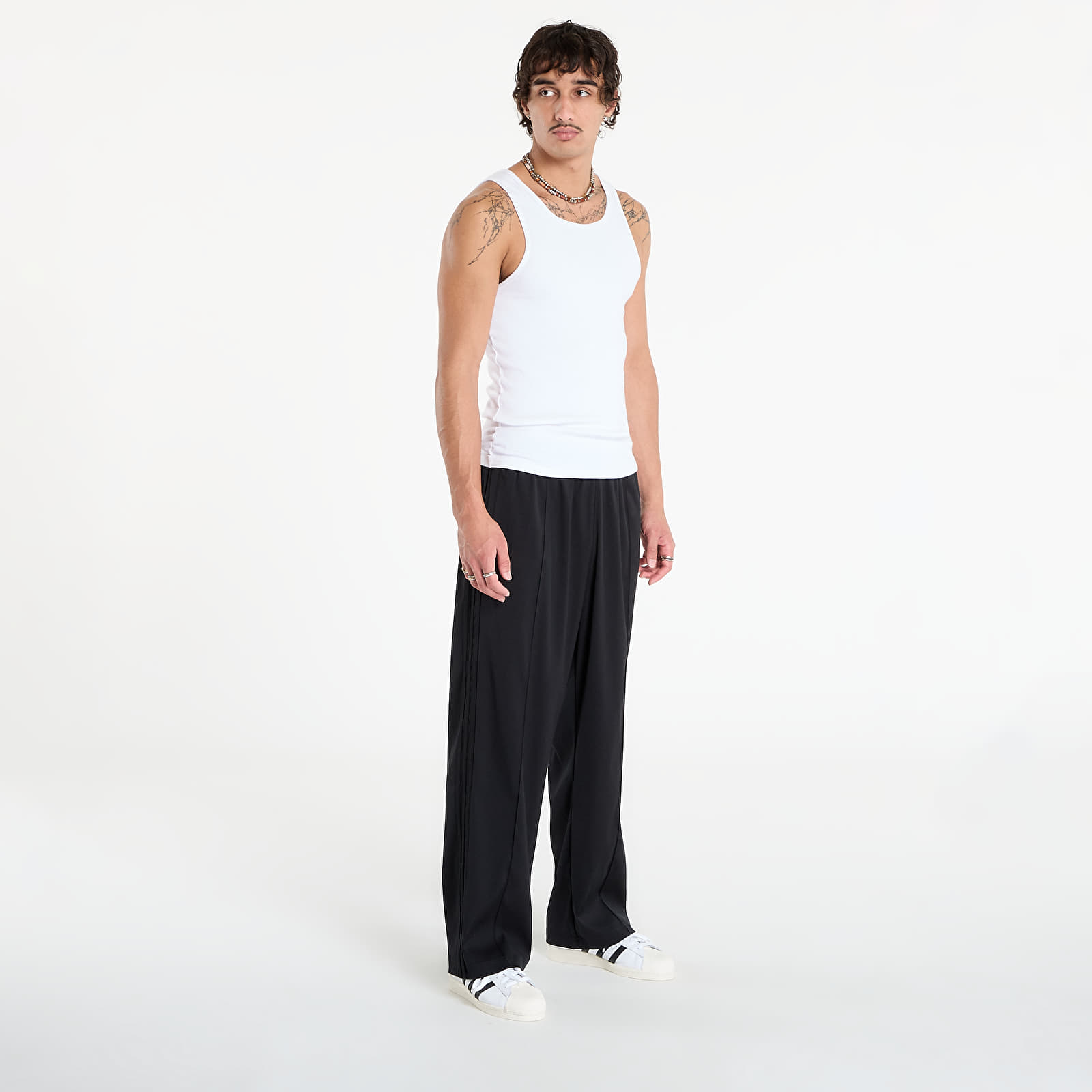 Hosen für Männer adidas Baggy Trackpant Black/ Black