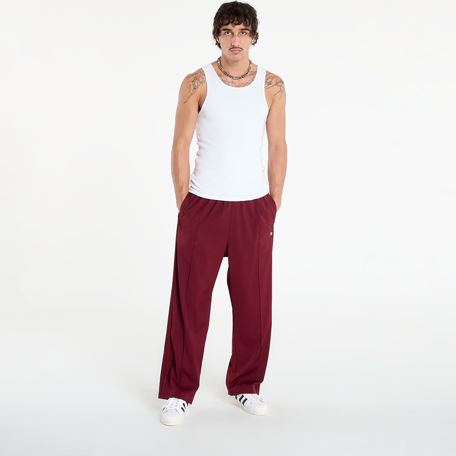 Hosen für Männer adidas Premium Baggy Track Pants Better Scarlet/ Black