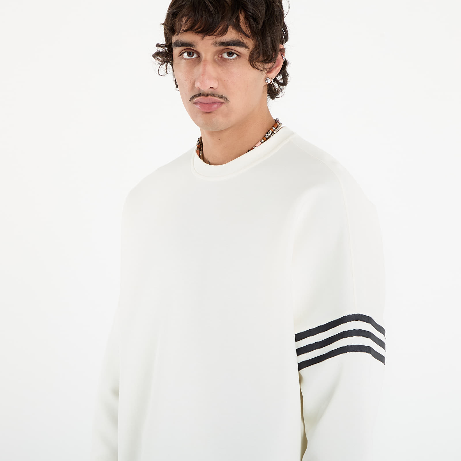 Hoodies and sweatshirts  adidas Neuclassics Oversized Crew Sweatshirt Off White