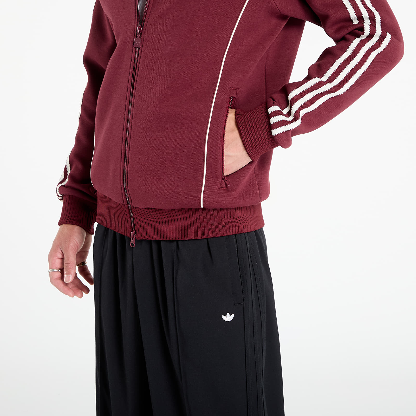 Hanorace pentru bărbați adidas Premium Track Top Shadow Red
