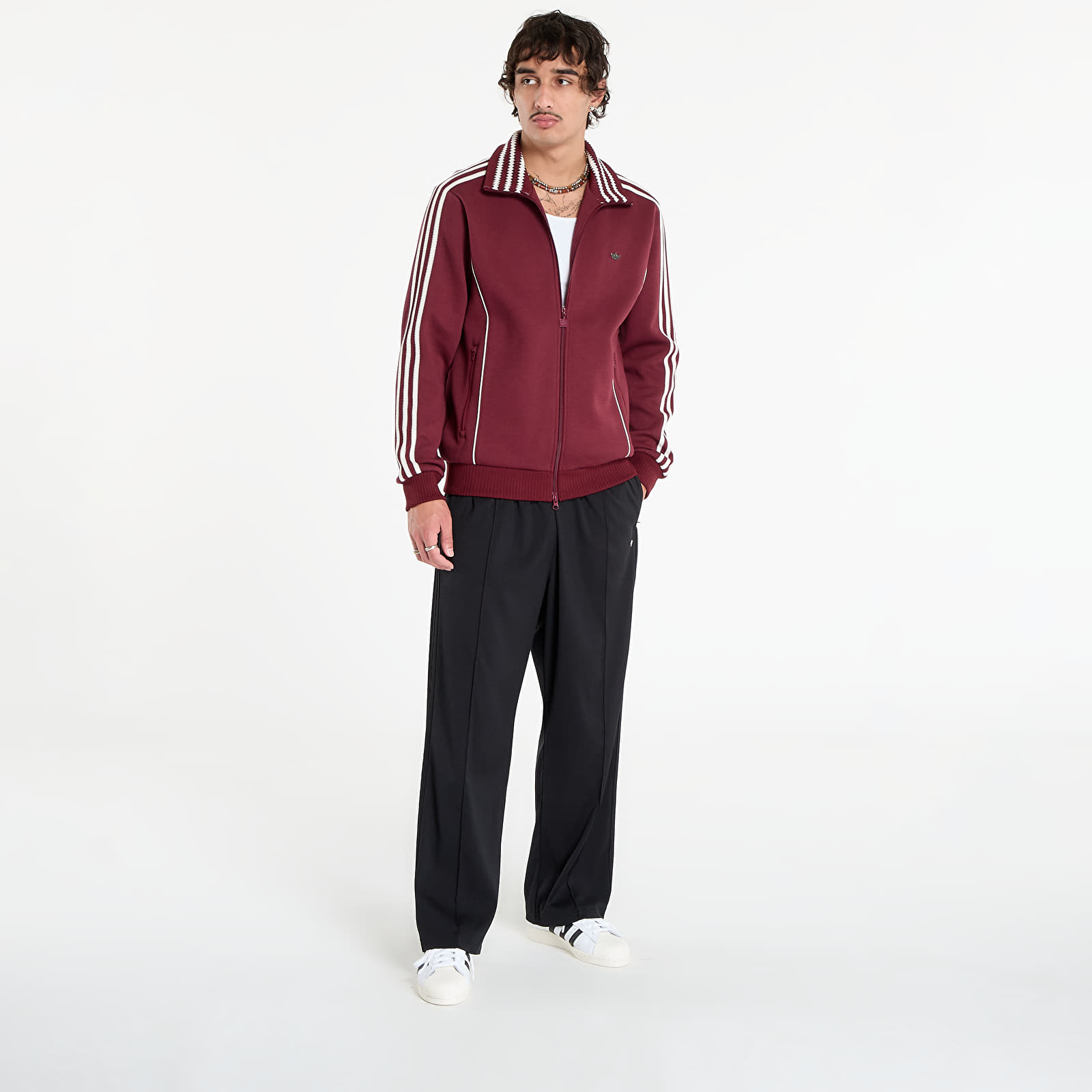Hanorace pentru bărbați adidas Premium Track Top Shadow Red