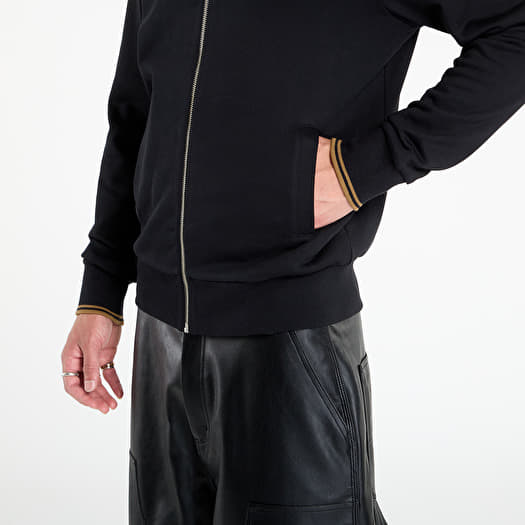 Felpe con cappuccio uomo FRED PERRY Zip Through Sweatshirt Black