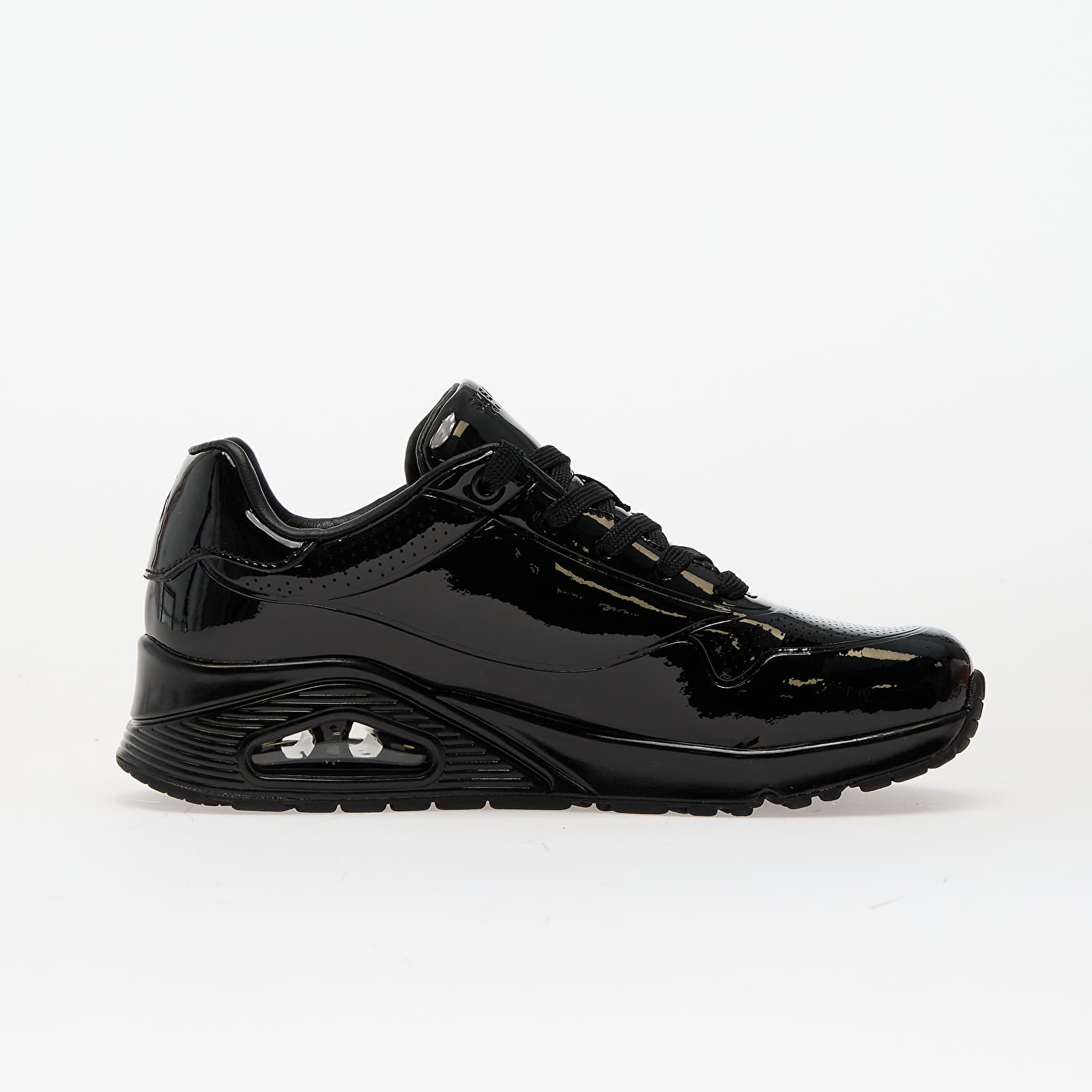 Women's sneakers and shoes Skechers Uno - Shiny One Black