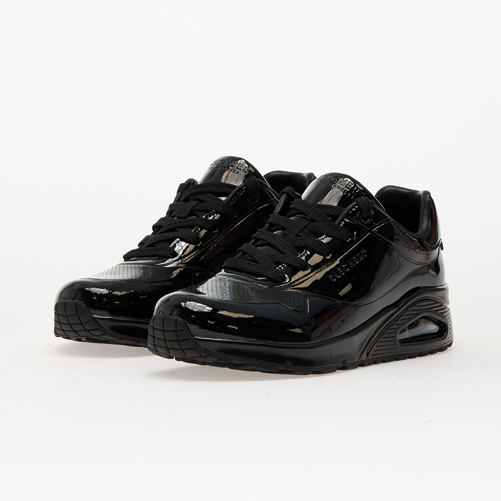 Women's sneakers and shoes Skechers Uno - Shiny One Black