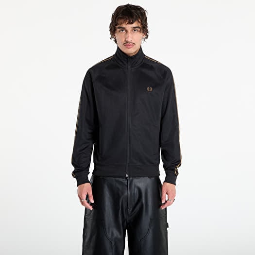 FRED PERRY Contrast Tape Track Jacket UNISEX Black/ Shadedston