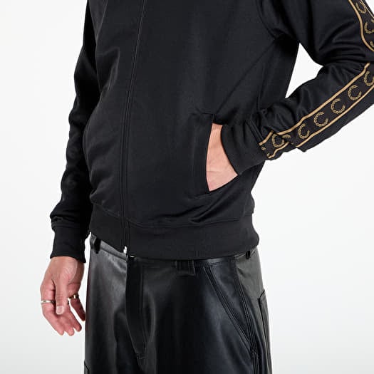 FRED PERRY Contrast Tape Track Jacket Black/ Shadedston | Queens