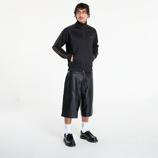 FRED PERRY TRACK JACKET CONTRAST L ブラック FRED PERRY Contrast Tape Track Jacket Black/ Shadedston | Queens