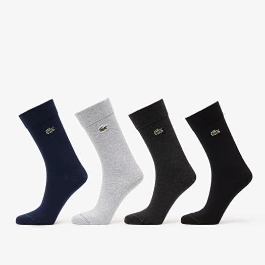 LACOSTE Socks Navy Blue/ Silver Chine-Li
