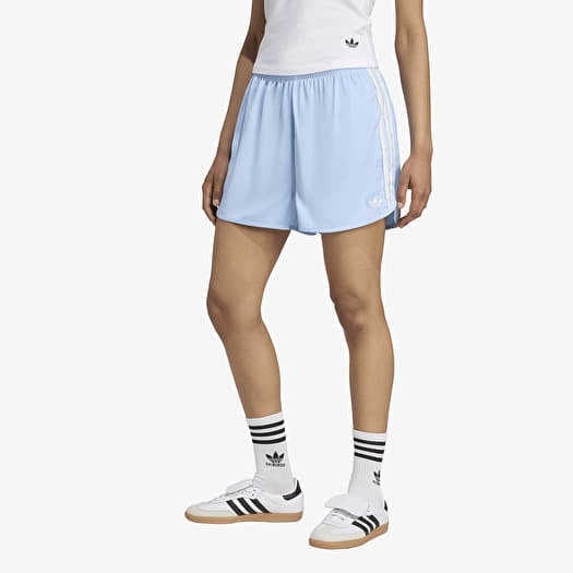 Shorts adidas Originals Satin Shorts Ruffle 3-Stripes Clear Sky/ Grey Three