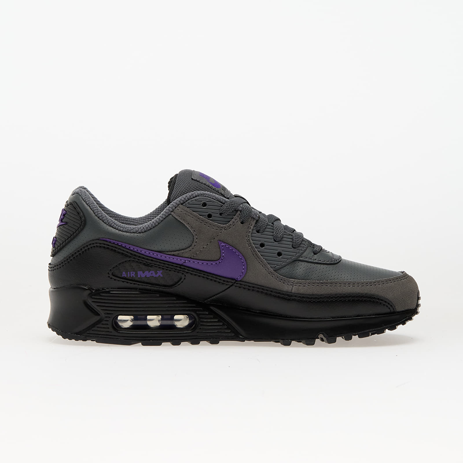 Men's sneakers and shoes Nike Air Max 90 Iron Grey/ Wild Grape-Black-White