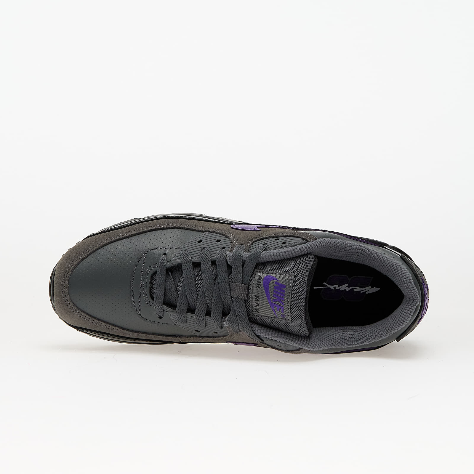 Men's sneakers and shoes Nike Air Max 90 Iron Grey/ Wild Grape-Black-White