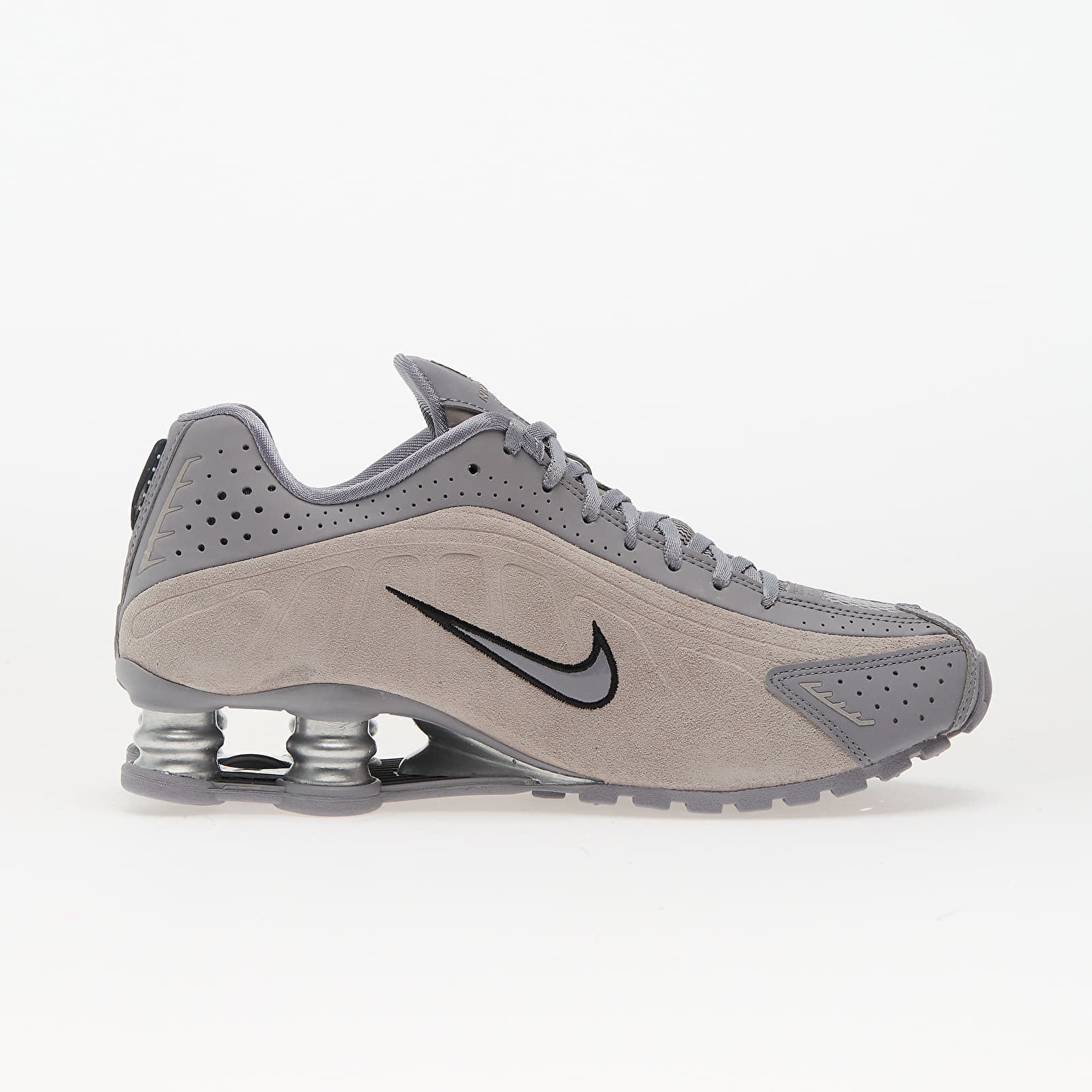 Sneakers und Schuhe für Frauen Nike W Shox R4 Cement Grey/ Black-College Grey-Mtlc Silver