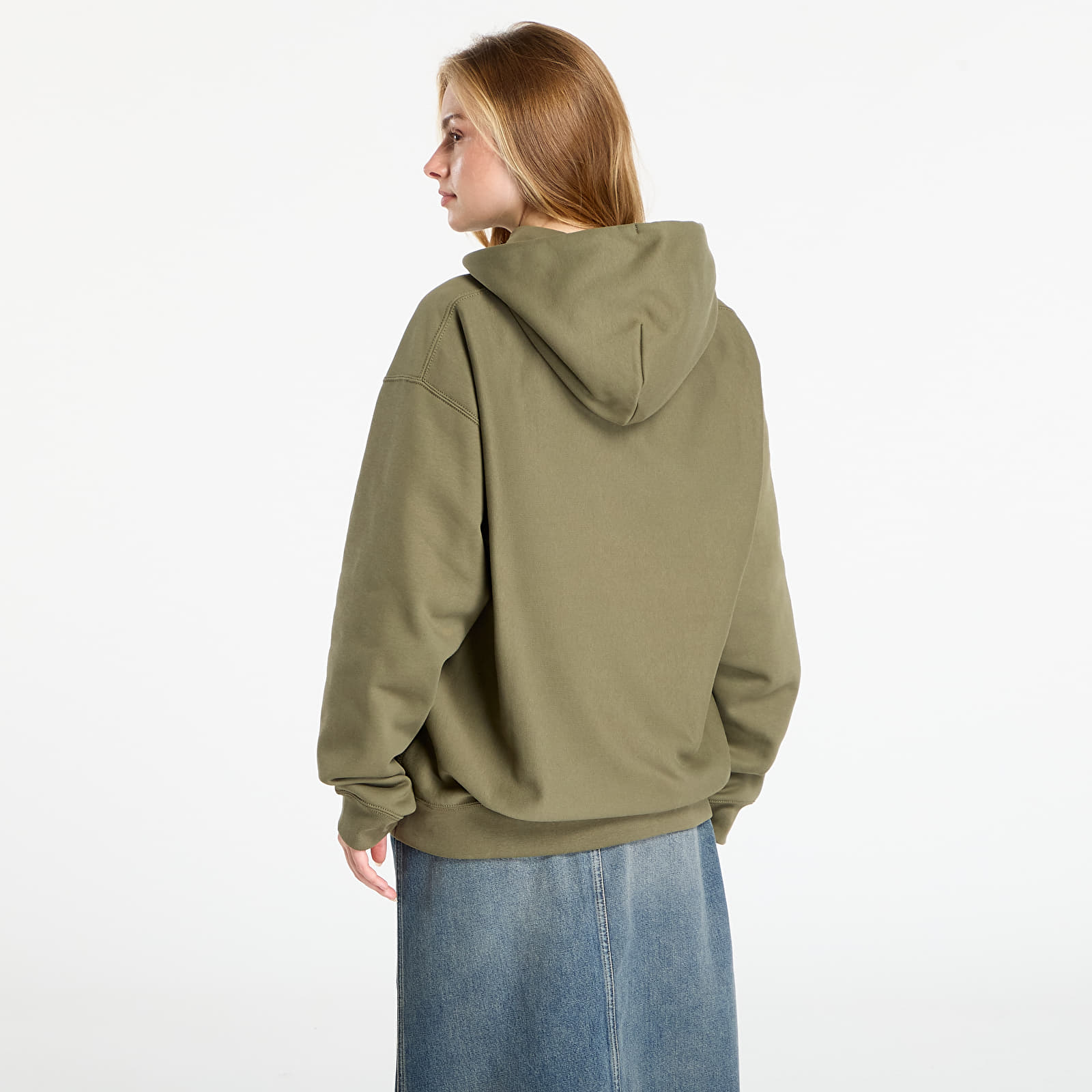 Hoodies and sweatshirts Nike Solo Swoosh Men's Pullover Hoodie Medium Olive/ Medium Olive/ White
