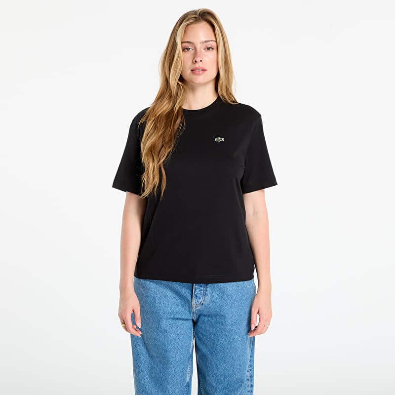 LACOSTE Soft Cotton T-shirt Black