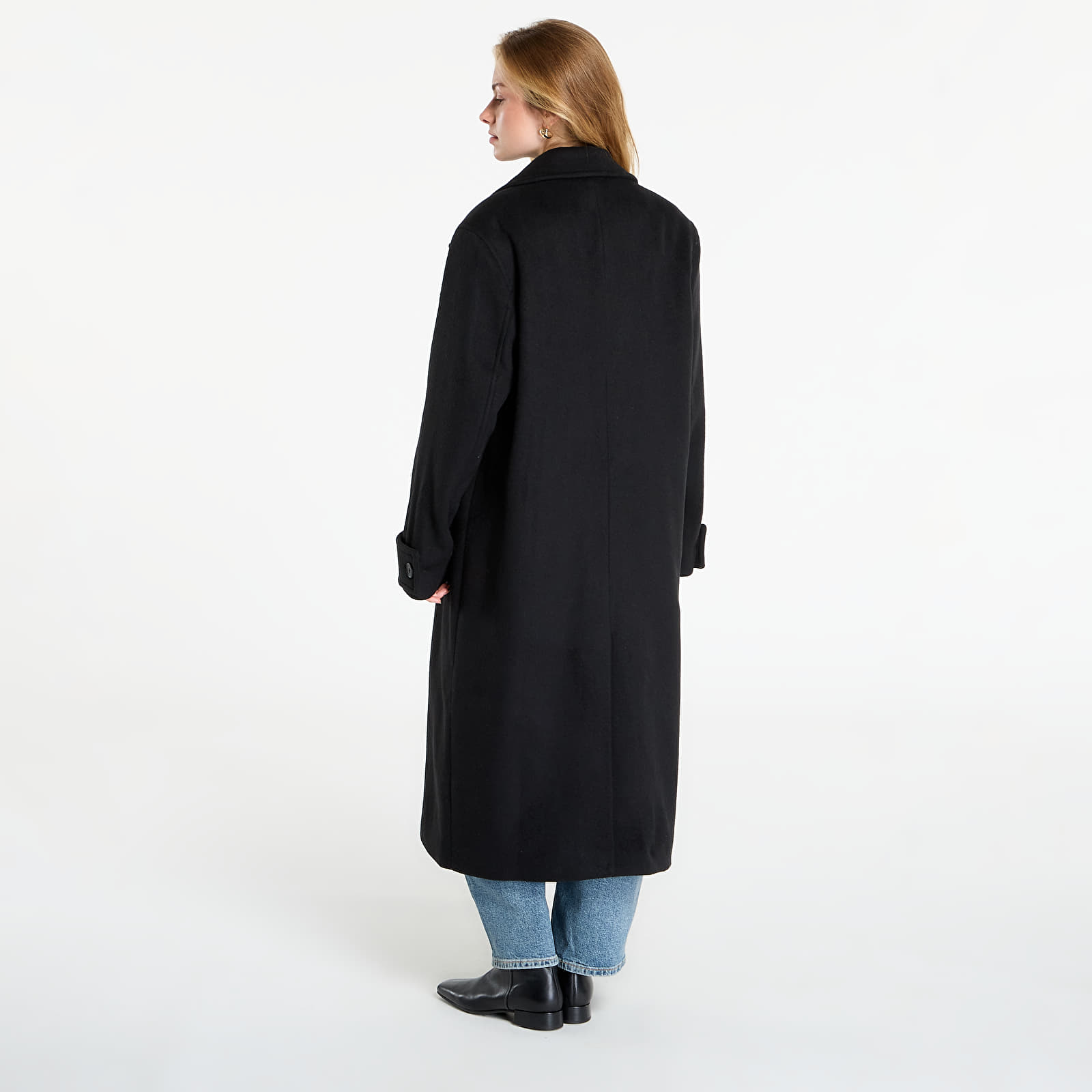 Coats AllSaints Mabel Double Breasted Oversized Coat Black