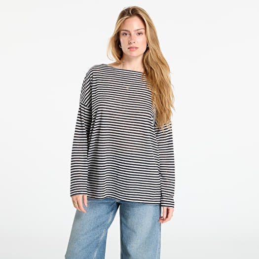 AllSaints Rita Relaxed Fit Striped T-Shirt Chalk/ Ink