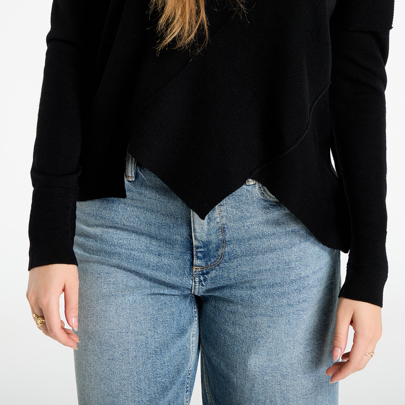 Pullover AllSaints Isla Crew Neck Merino Jumper Black