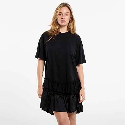 Kleid AllSaints Feyre Relaxed Fit Mini Dress Black